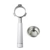 54mm 3 Ears Bottomless Portafilter with Alloy Handle Stainless Steel Head Compatible for