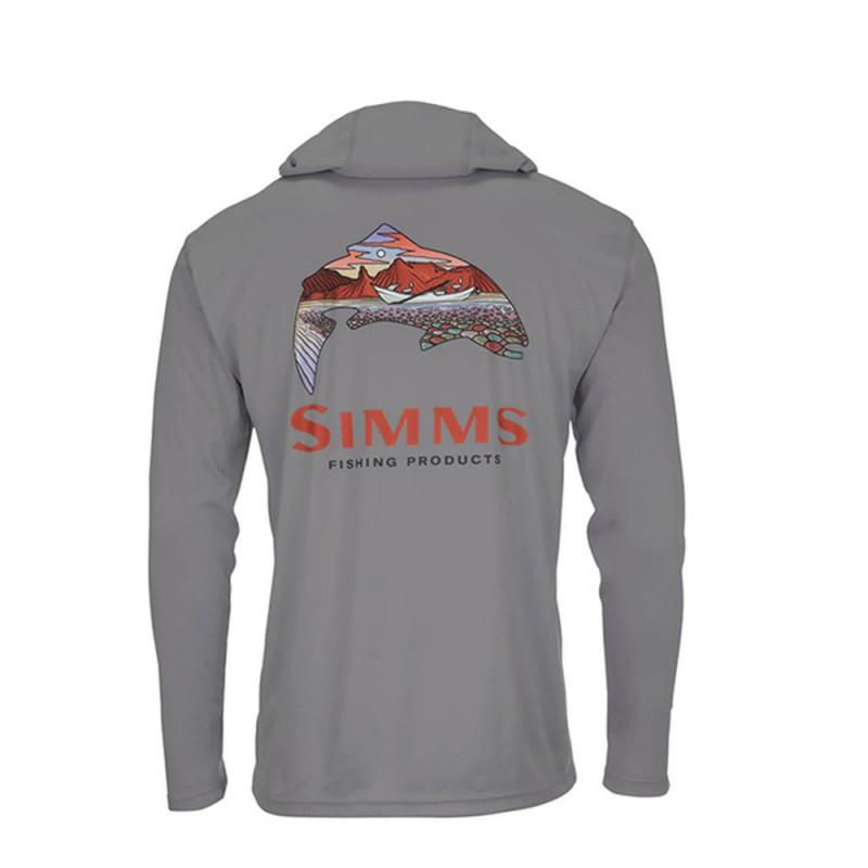 Mens Long Sleeve Hooded Fishing Shirt UV Protection Quick Dry Ice Silk Feel Fly Casting Outfit