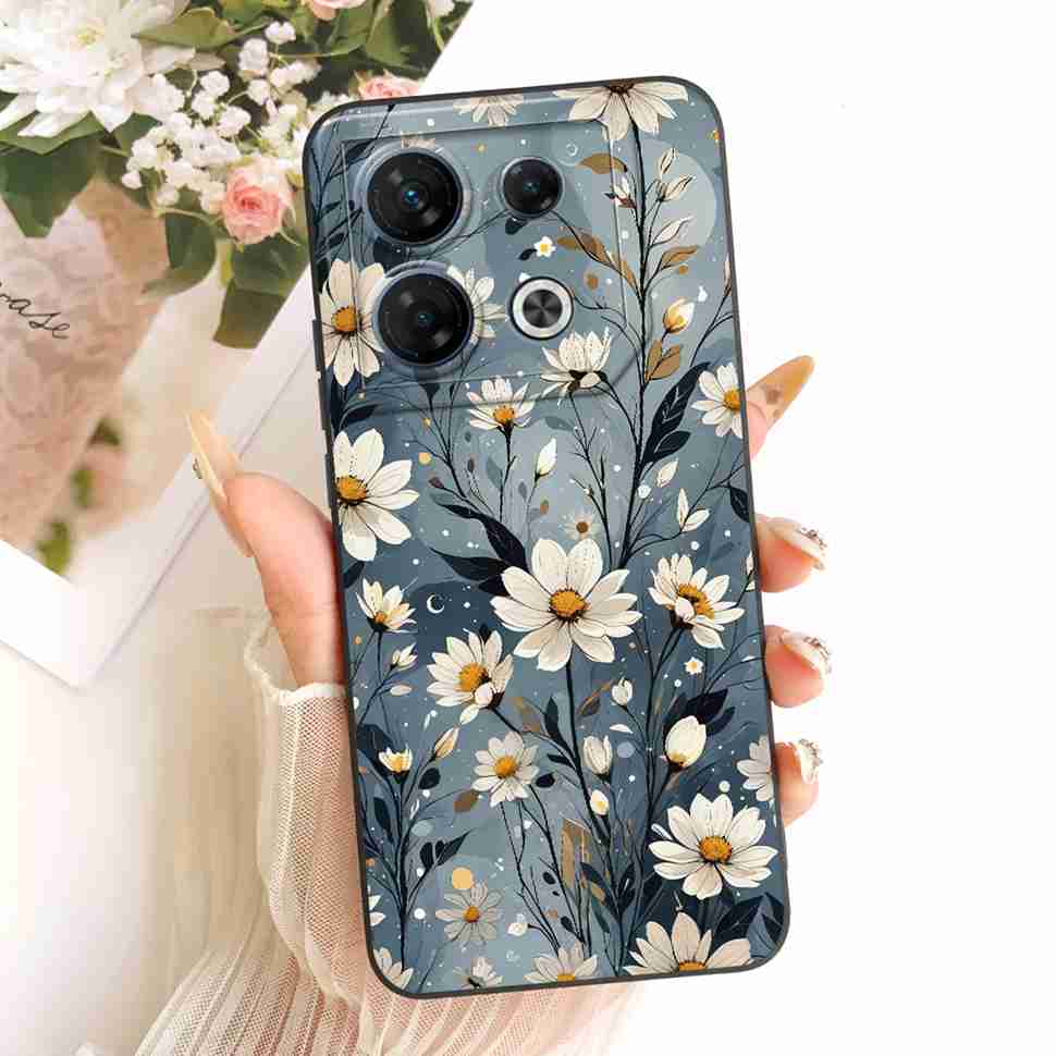 Pour Infinix GT 10 Pro 5G X6739 Étui Mode Fleurs Colorées Complète Housse Souple en Silicone Pour Infinix GT 10Pro 10 pro 5G Étuis de Téléphone