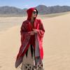 Desert Travel Scarf Shawl Seaside Sun Protection Photo Hooded Cape Female Big Northwest Cape