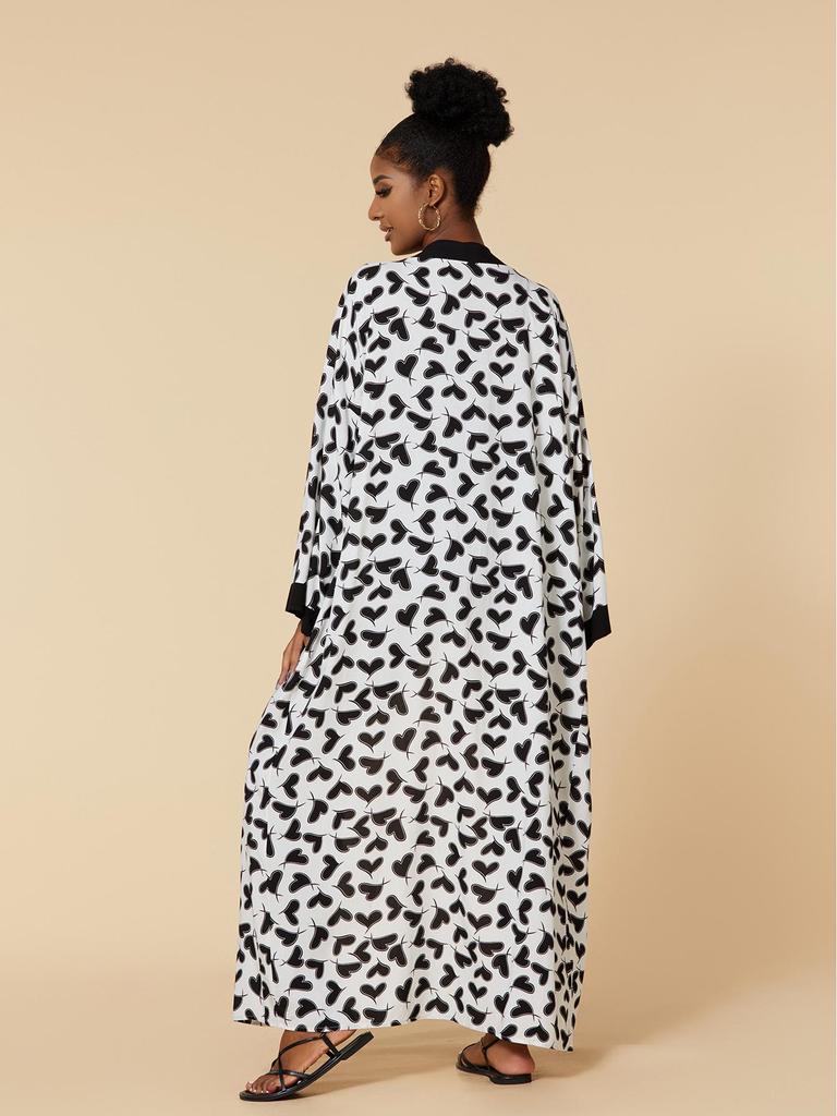 New European & American Cotton Printed Beach Cardigan: Sexy Sunscreen Jacket and Loose Holiday Swimsuit Cover-Up.
