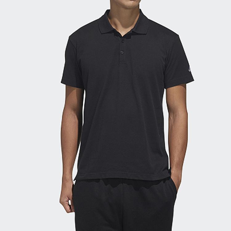 Adidas Essential Solid Short Sleeve Sports T-Shirt Men Tops Black FM5418