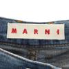 Marni Made In Italy Linen Blend Cropped Denim Pants W25 Wash Blue Jeans Women Used