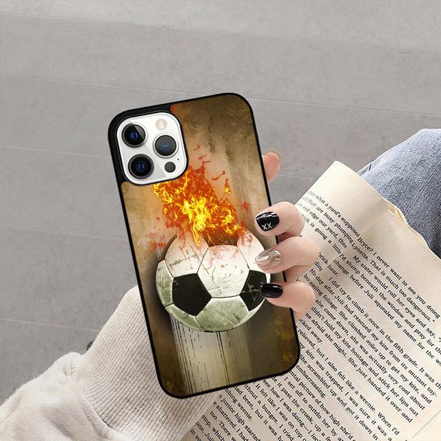 

Soccer Ball Football Futbol Phone Case Back Cover for iPhone 17 Air 16 15 14 13 11 12 Pro Max Plus Shell Coque iPhone 13