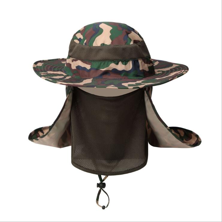 Unisex Visor Hats Fishing Sun Protector Cap UV Protection Face Neck Cover Outdoor Sport Hiking Fishing Hats Outdoor Climbing Bucket Hat Quick Drying