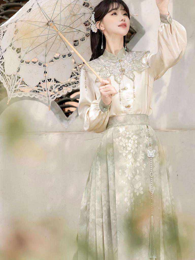 Original Jasmine Hanfu - Women's Chinese-Style Dress Set