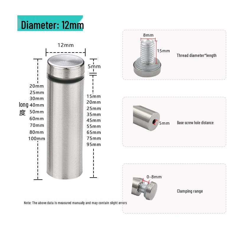 Stainless Steel Decorative Mirror Cover Caps for Acrylic Advertising Boards