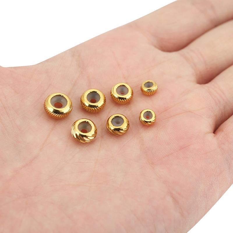 5 Stück 6 8 10 mm Edelstahl Stopperperlen Mit Silikonkautschuk Endabstandshalter Perlen DIY Schmuckherstellung Armband Halskette Zubehör