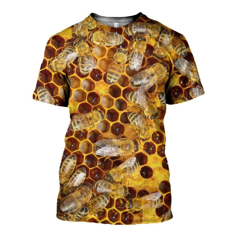 Tričko Insect Bee Grafika pro muže Dámské Oblečení 3D tisk Harajuku Módní Tričko Léto Neformální Streetwear Děti Krátký rukáv