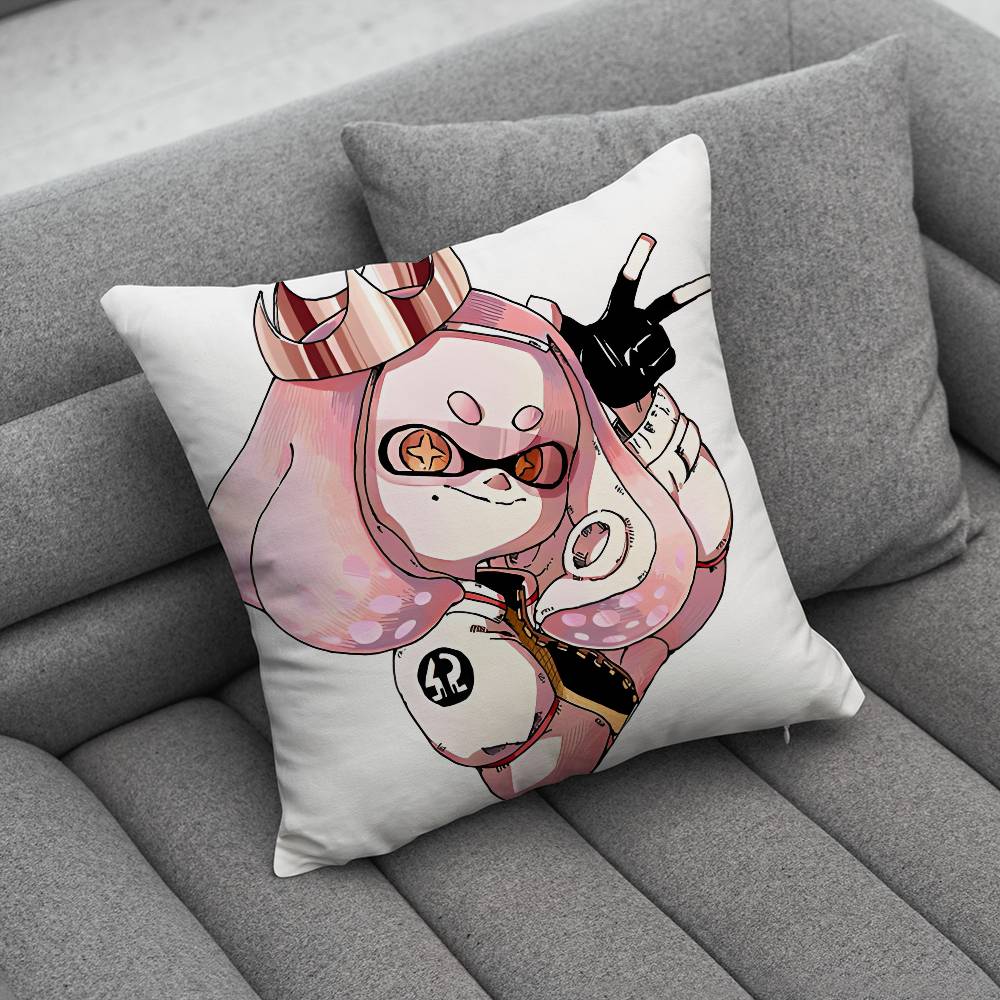 Splatoon Agent Pearl Inkling Creative Patterned Pillowcases for Interior Decoration Office Living Room Home