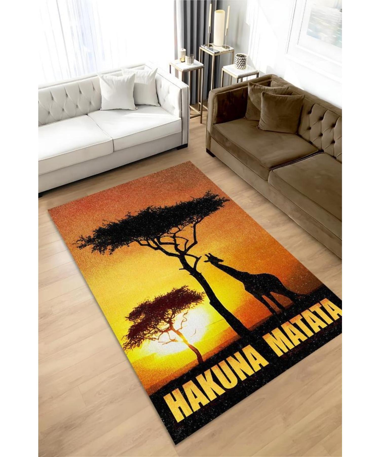 

Hakuna Matata Based Washable Non-Slip Landscape Carpet