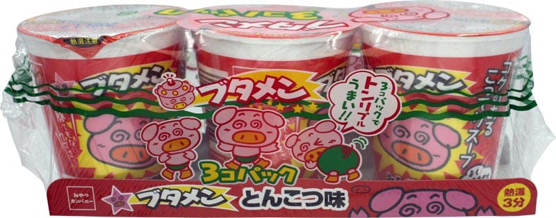 

Oyatsu Company Baby Star Butamen Tonkotsu Flavor 3 упаковки 105 г