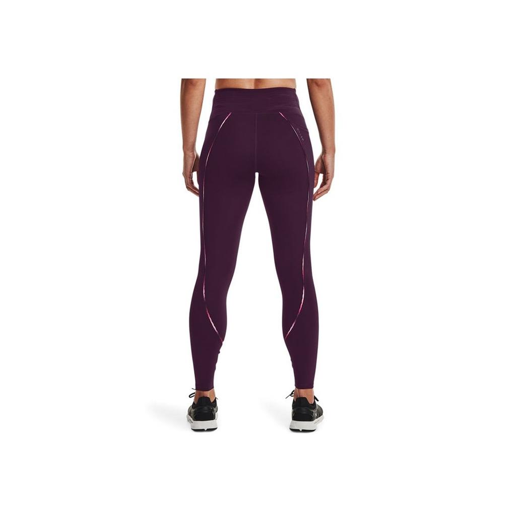 Under Armour Solid Color Training Fitness Leggings Women Leggings Purple 1365355-501