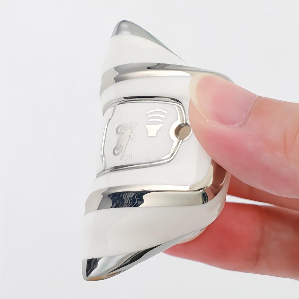[YANMW] PCX125 Key Case Compatible Honda Bike Key Cover PCX 150/125 PCX160 Forza Mf17 Smart Key Case, Silver White