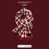 New red Christmas gift new scarf women's winter shawl thickened trendy versatile scarf atmosphere