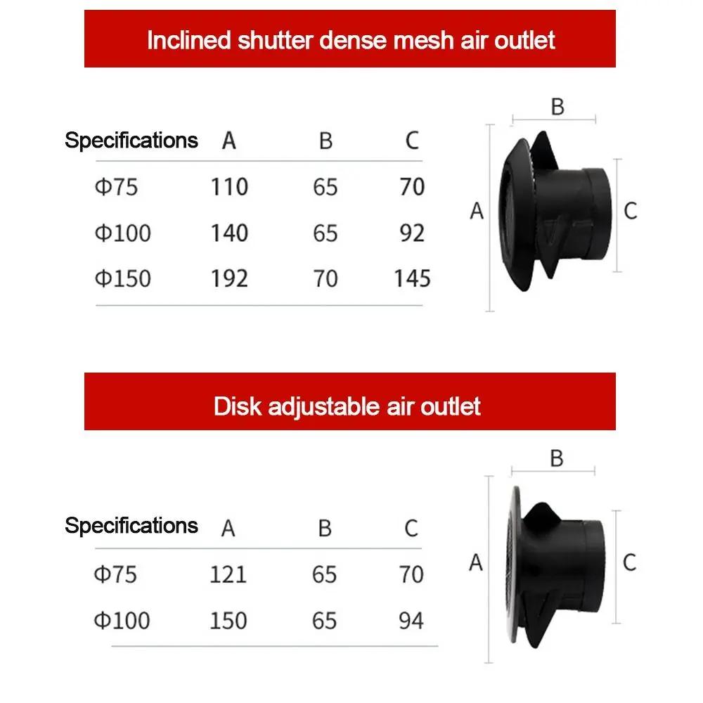 Durable Anti-bird And Rat Air Conditioning Supplies Air Circulation Air Vent Vents Cover Ducting Ventilation Grilles Vents Cap