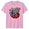 America Vibes Unisexs TShirt 4th of July Patriotic Dog Patriotic 4th July