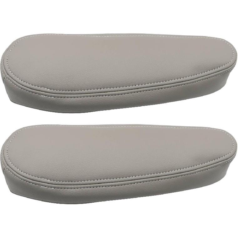 SecosAutoparts Armrest Cover Replacement Leather Seat Cover Gray Compatible with Chevy Silverado 1500 2500 3500 Tahoe Sierra Suburban Avalanche 1999