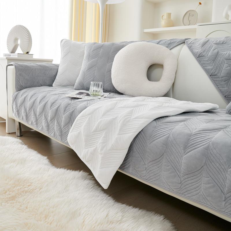 

Подушка для дивана из синели, универсальный чехол для дивана в кремовом стиле, легкий роскошный нескользящий чехол на спинку, полотенце 70*180cm