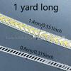 One-Yard Resin Rhinestone Strip with Hot Melt Adhesive for DIY Clothing Accessories