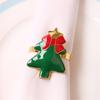 2Pcs Napkin Buttons Decorative Room Reusable Christmas Holders Napkin Ring Dining Decor