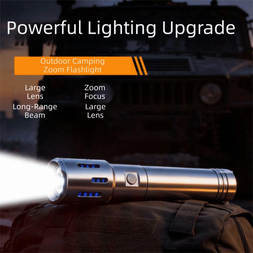 Super-Bright Multi-Functional Flashlight Aluminum Zinc Zinc Alloy Flashlight Outdoor Portability