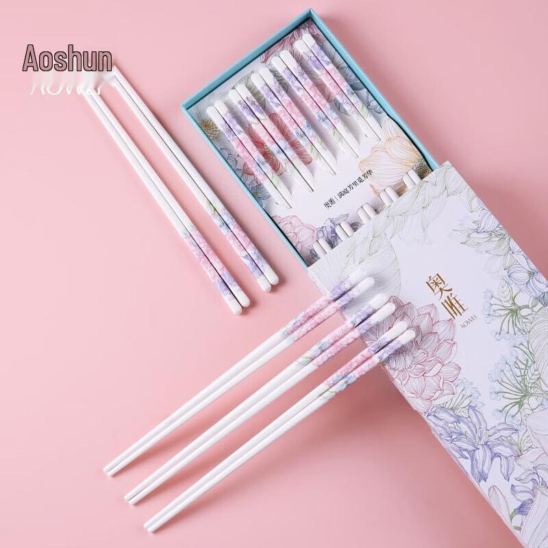 Jingdezhen Aowei Gold-Traced Ceramic Chopsticks