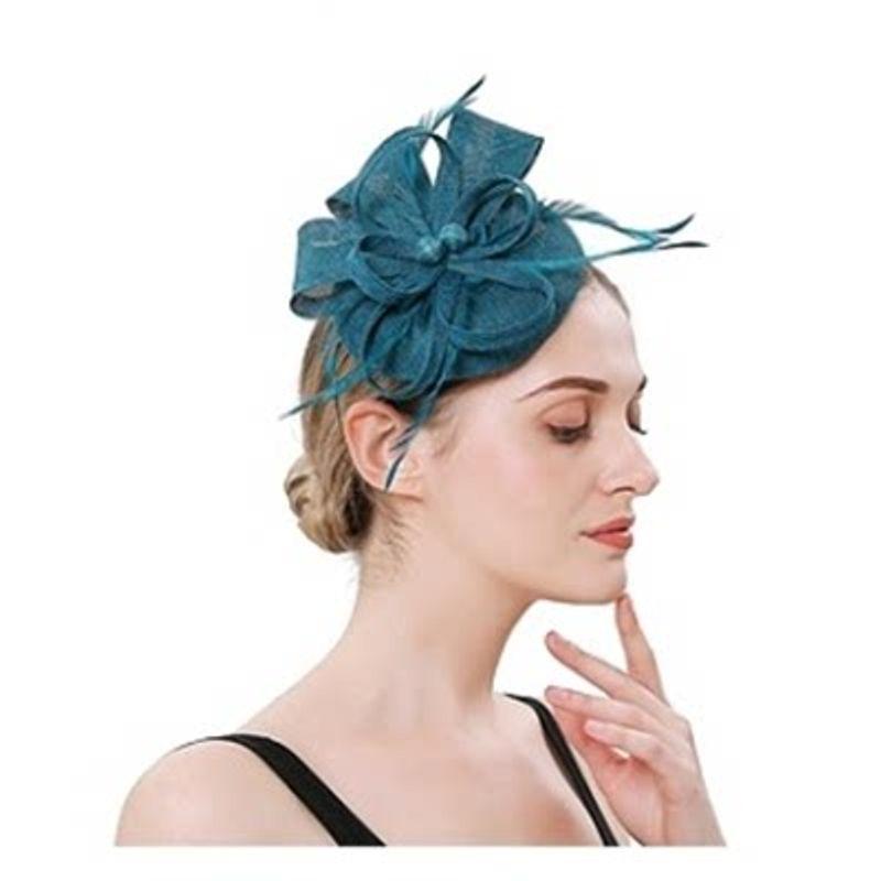 Horse Racing Federation Hepburn European and American Court Lady Retro Hat Headpiece Women's Dress Cheongsam Accessories Photo Hair Accessory Spring