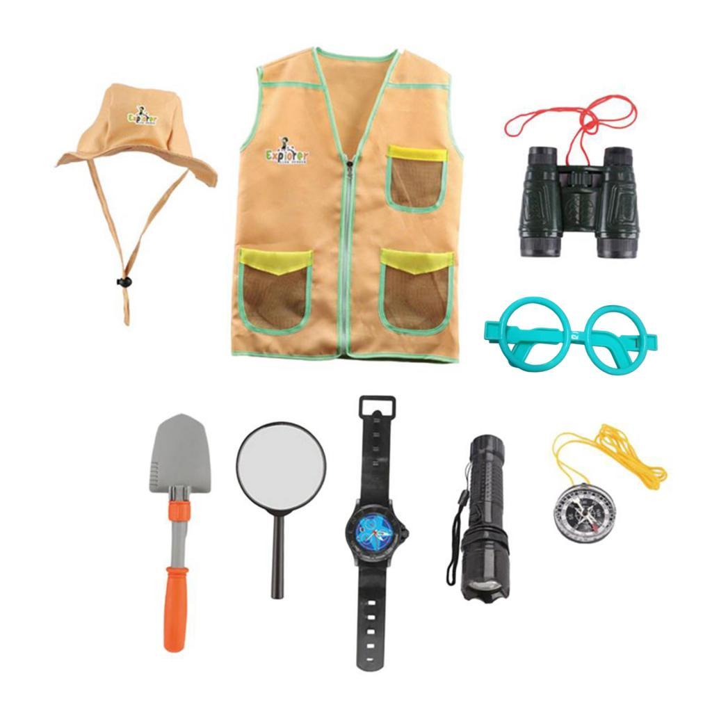 Kids Outdoor Adventure Kits, Pretend Play Costume, Dress up for 3-7 Years Old