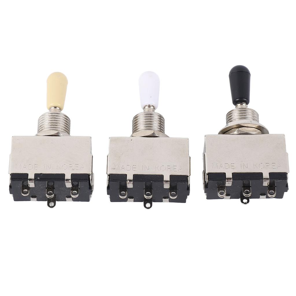 3 Stuks Elektrische Gitaar Toggle Schakelaar 3-Weg Stemwisselaar Muziekinstrument Accessoires