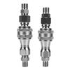 Set da 2 Adattatori Idraulici a Innesto Rapido Adatti per Escavatore Mini AGT Metrico M14 Femmina a M16 Maschio Raccordo per Tubo Idraulico