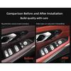 4PCS For BMW 3 Series G20 G21 Carbon Fiber Window Lift Panel Switch Cover Trims