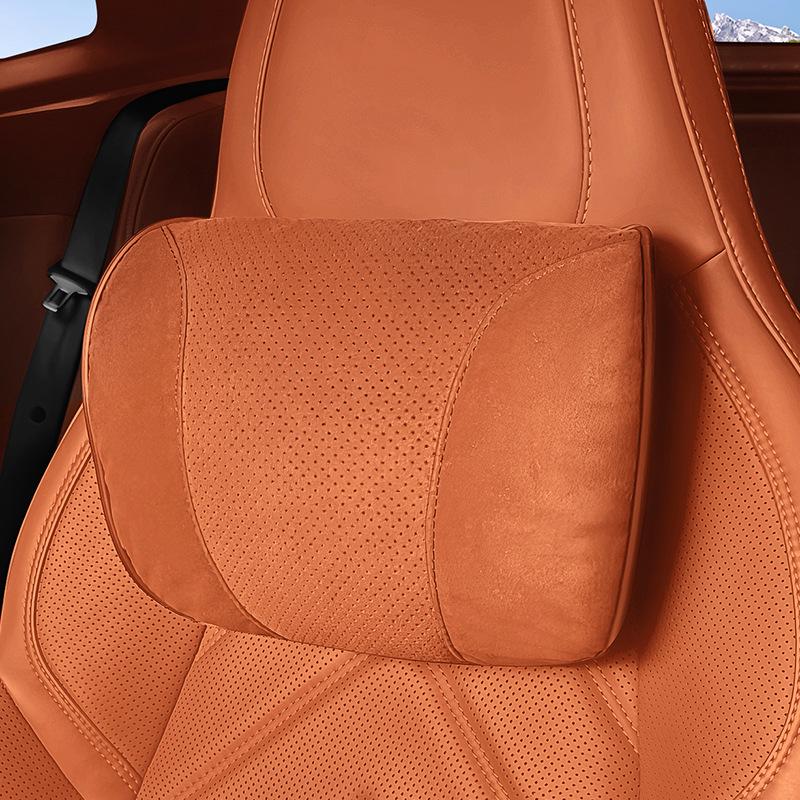 

Honda P7 Avancier URV Vezel e:NP2 Suede Car Neck and Lumbar Support Pillow.