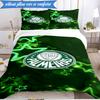 3PCS Sociedade Esportiva Palmeira Printed Soft Bedding Set,Including 1pc Duvet Cover And 2pcs Pillowcases Perfect for Bedroom, Dormitory, Fan gift