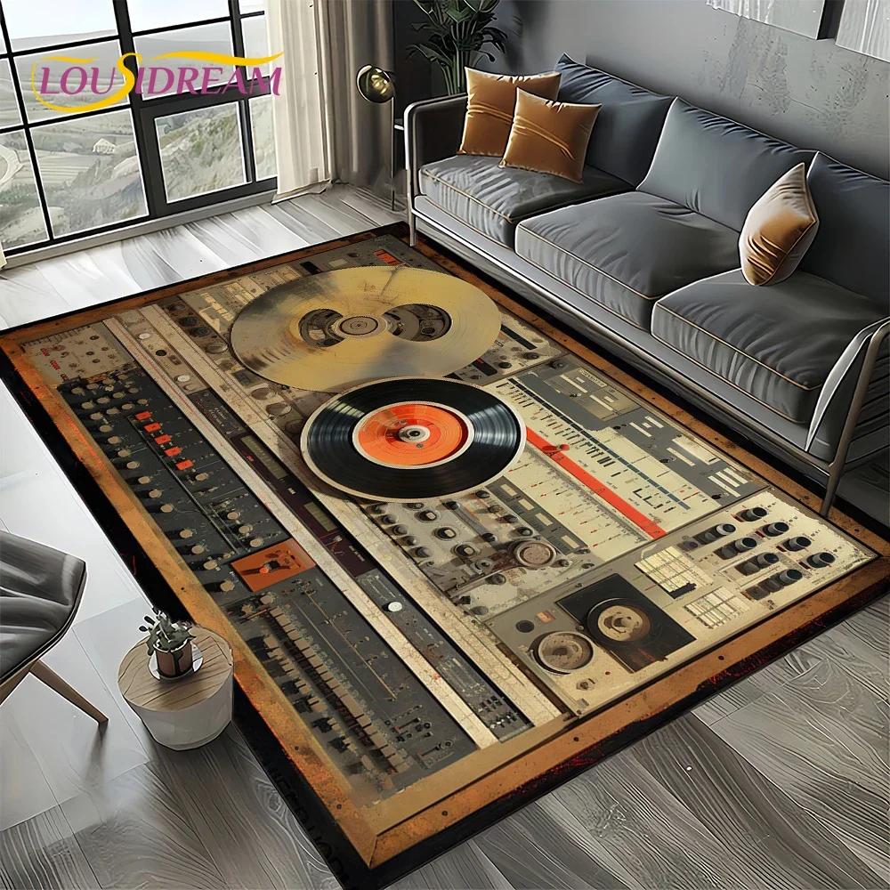 Dream Note Music Colorful Musical Score Cartoon Carpet Rug for Living Room Bedroom Home Sofa Decoration,Kid Non-slip Floor Mat
