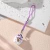 Portable Lucky Cat Phone Charm Assorted Color Lucky Cat Key Rings Decoration With Bells For Positive Energy