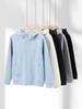Men's 400g Heavyweight Liquid Cotton Raglan Sleeve Cardigan: Autumn/Winter Solid Color Casual Loose Zipper Hoodie.