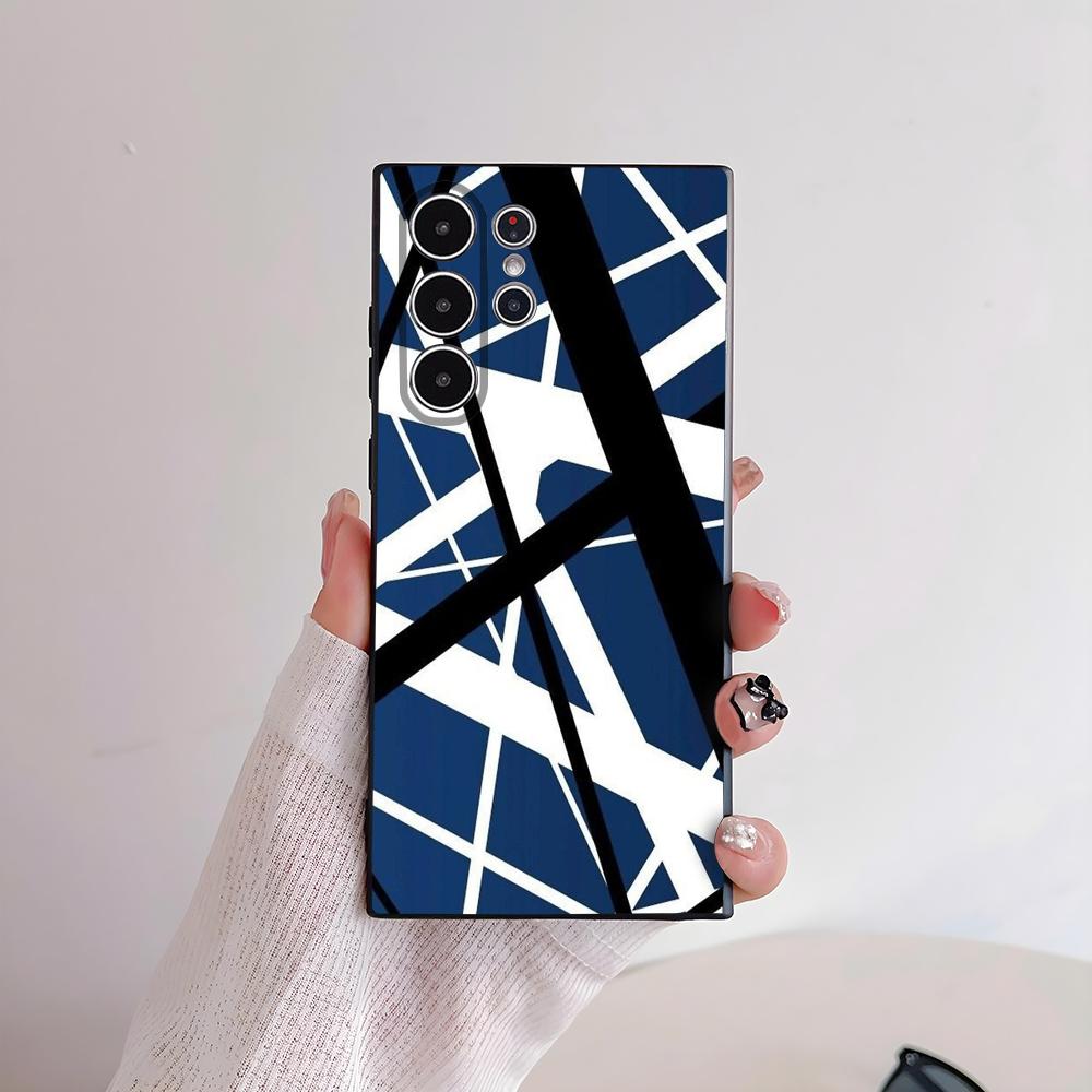 E-Evh Guitar Pattern Phone Case For Samsung Galaxy S25 S24 S22 S23 Ultra S21 S20 Plus 5G Frosted Non-Slip Full Cover Soft Case