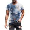 3D Geometry Print Pattern T Shirt Men Fashion Hip Hop T-shirt Harajuku Y2k Street Men's Summer Leisure Sports