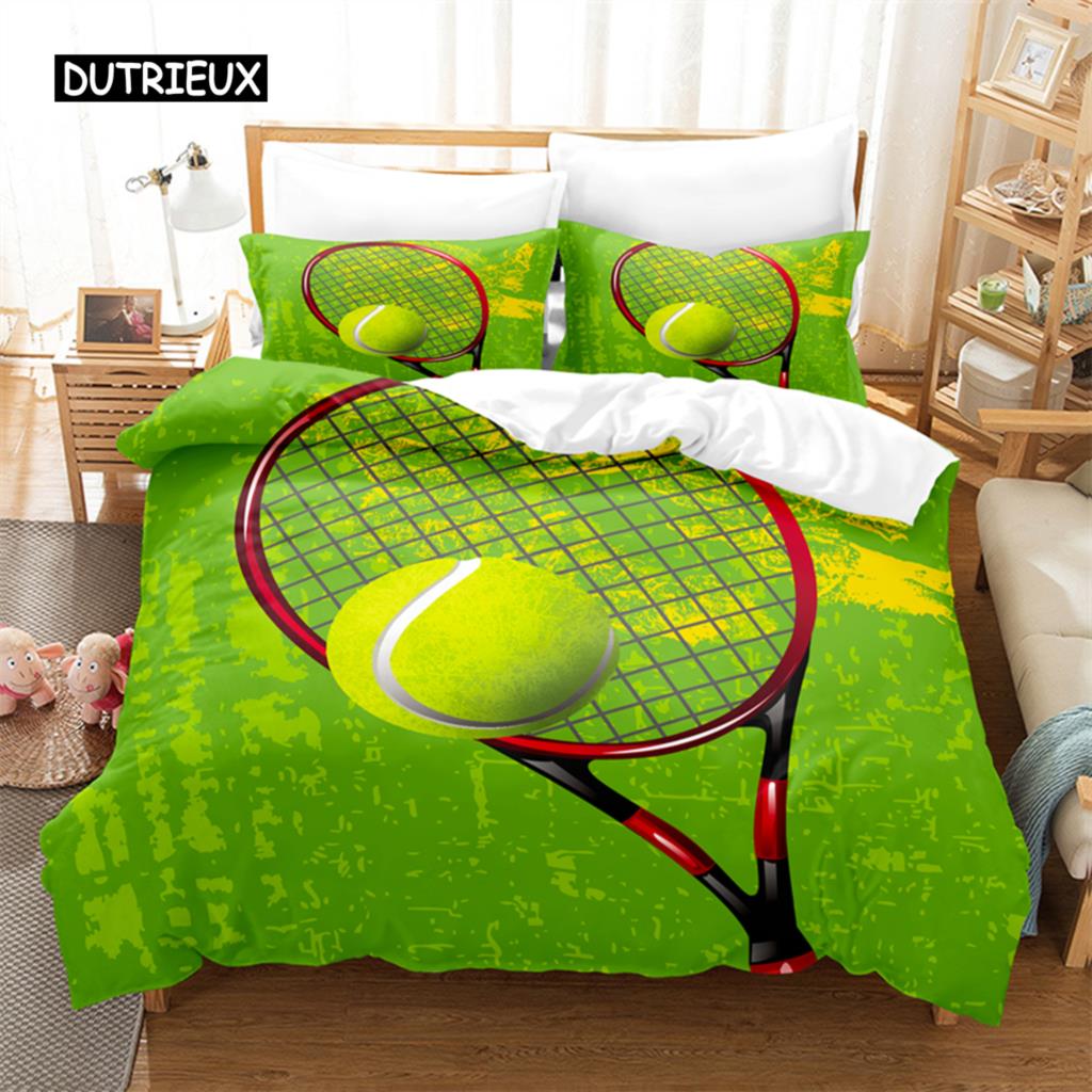 Fotbal, Set de lenjerie de pat sport Set cuvertură de pat 3d Lenjerie de pat imprimare digitală Set pat Queen Size Design fashion