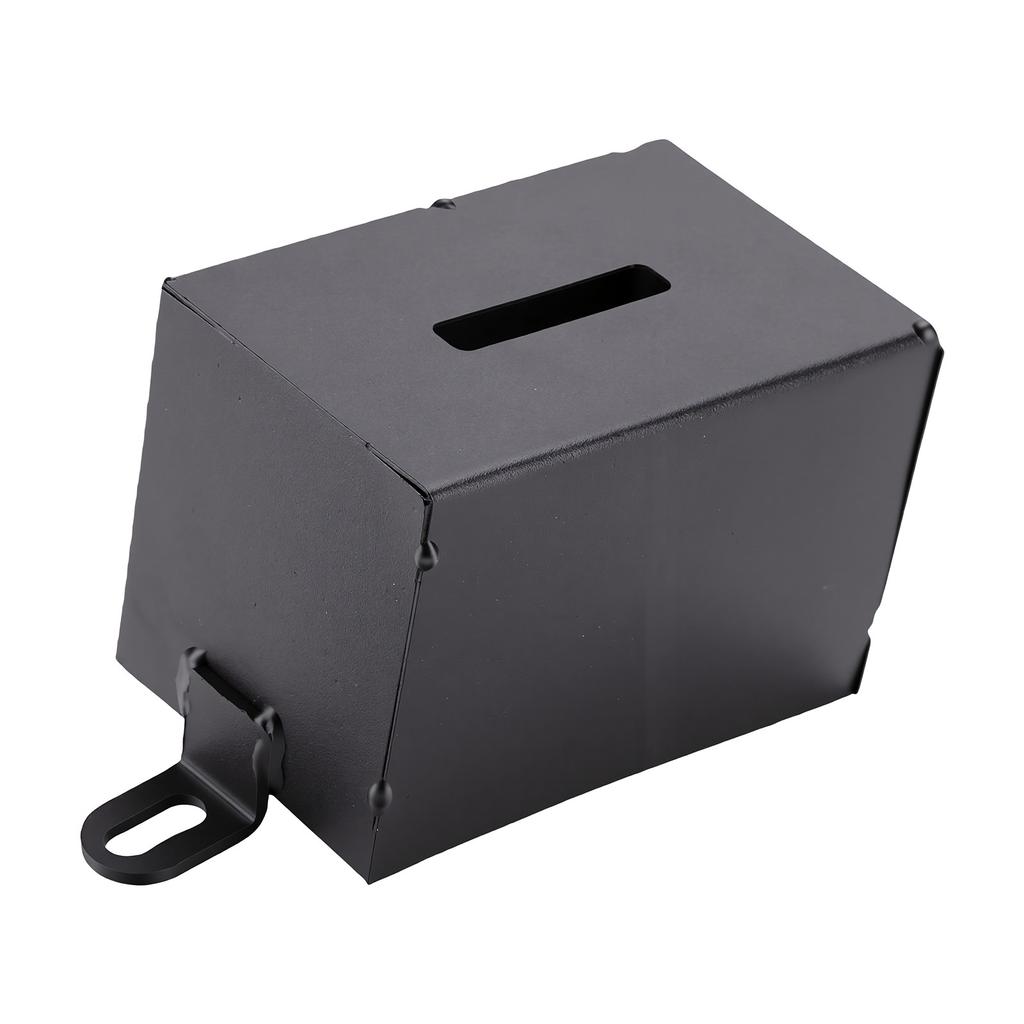 Motorcycle Battery Box Black Iron Battery Holder Carrying Case for ATV Quad Motorbike Dirt Bike