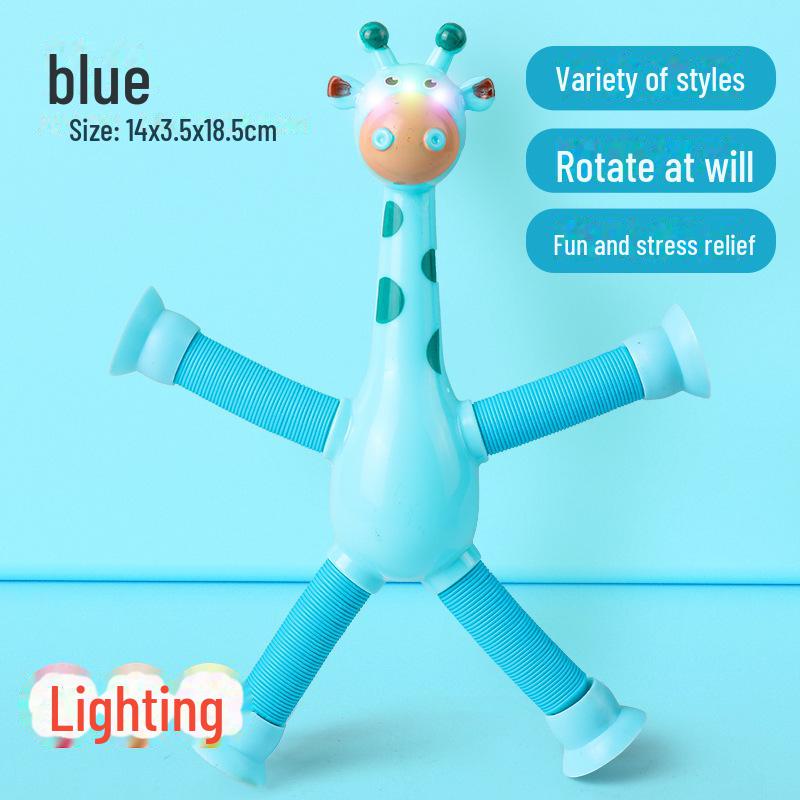 Telescopic Giraffe Toy with Suction Cup - Versatile Decompression Toy for Creative Play