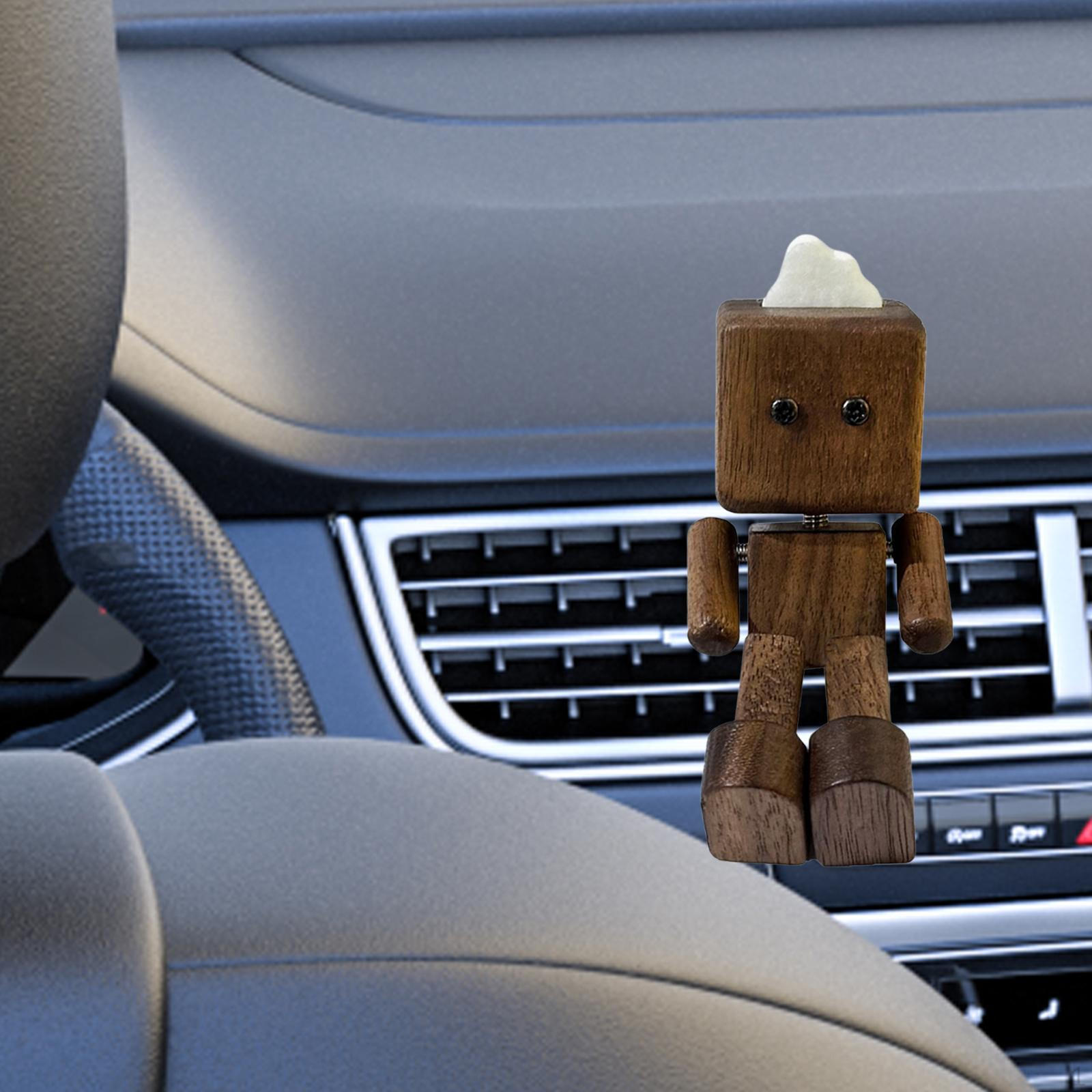 

Figure Made of , Decoration for Dashboard, Creative Portable Desktop Ornament Bookshelf, Walnut