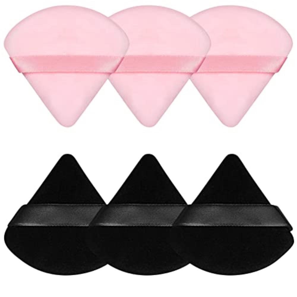 

6 шт., пуховка для лица, спонж для макияжа, мягкие велюровые треугольные пуховки