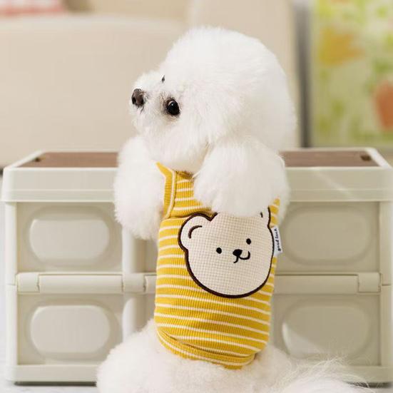 Dog Shirt with D-Ring Summer Cute Pet Clothes for Small Medium Dogs Cats Breathable Sleeveless Puppy Cooling Vest