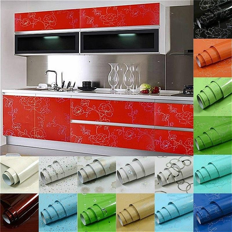 100cm*60cm Home Decor PVC Self Adhesive Furniture Stickers Kitchen Waterproof Wall Paper
