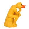 Thinking Duck Statue, Funny Duck Thinker Figurine, Little Duck Resin Sculpture for Dining Room, Office Desk Decor
