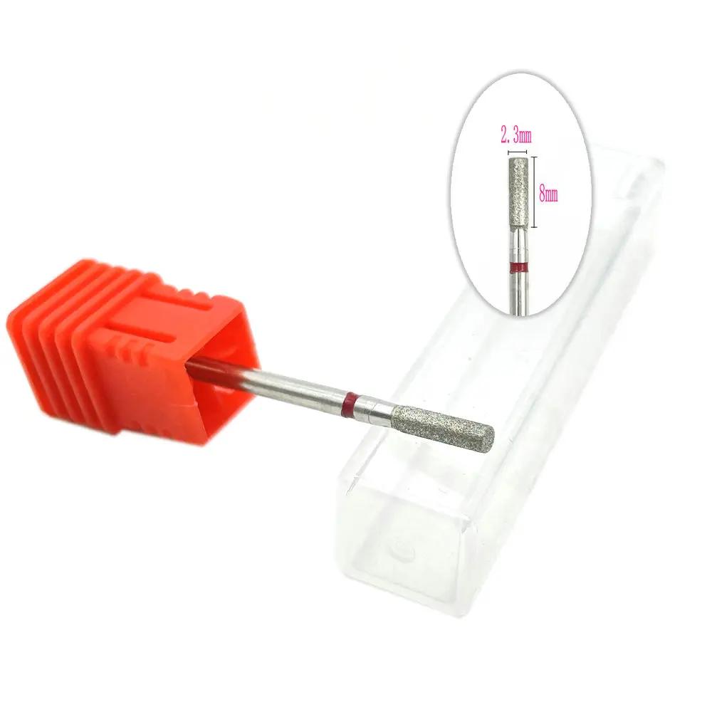 20pcs Diamond Nail Drill Milling Cutter for Manicure Rotary Bits Cuticle Clean Accessory Dental Diamond Burs Polisher 2.35mm