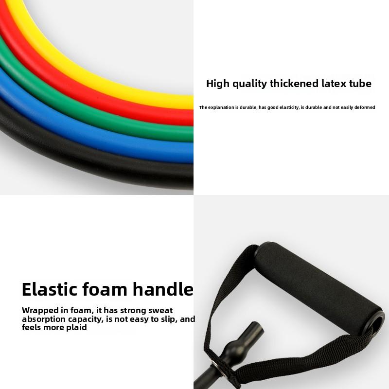 Multifunctional Yoga One Word Puller Tension Rope Strength Training Fitness Elastic Rope Rubber Band Fitness Equipment