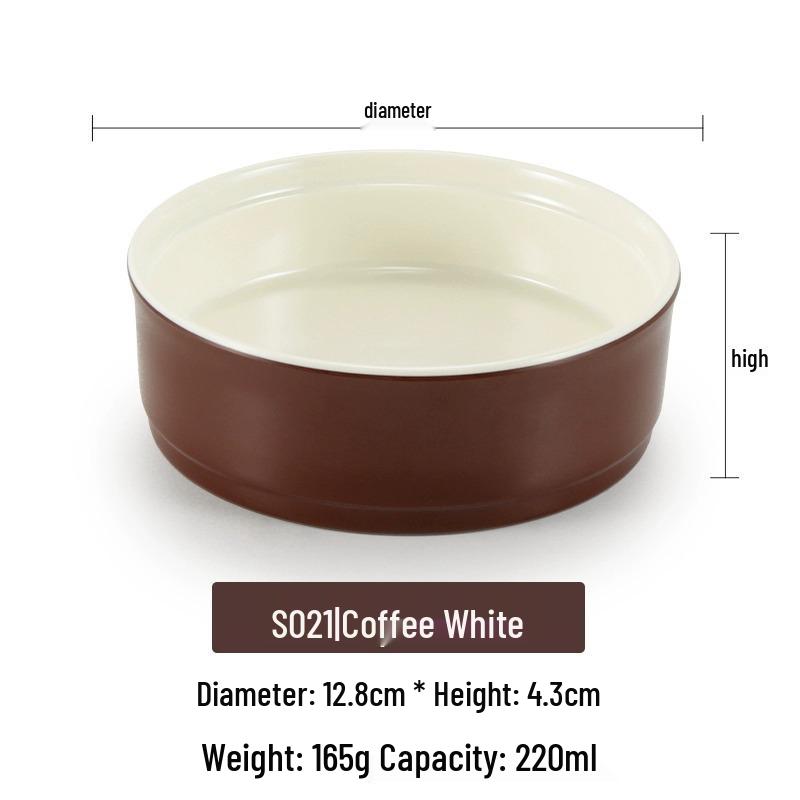 Small Melamine Bowl - Imitation Porcelain, Round Plastic Plate for Dipping Sauce or Snacks, Ideal for Commercial Use